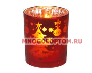 ЭРА Светодиодная свеча в стакане G16-NY-RED (24/1584)