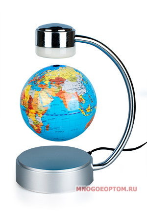 Глобус в магнитном поле. 22 см. D-10 см. пластик