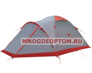 Палатка MOUNTAIN 2 (серо-сталь/красн) TRAMP 11