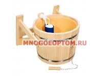 Русский душ 16 л. обливное устройство c пластиковой вставкой и наливным клапаном в коробке. липа